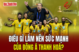 Độc chiếm ngôi đầu V.league 1, điều gì làm nên sức mạnh của Đông Á Thanh Hoá?