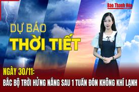 Dự báo thời tiết 28/11: Bắc Bộ trời hửng nắng sau 1 tuần đón không khí lạnh