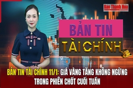 Bản tin Tài chính 11/1: Giá vàng tăng không ngừng trong phiên chốt cuối tuần