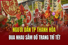 Người dân TP Thanh Hóa đua nhau sắm đồ trang trí Tết