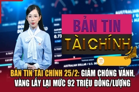 Bản tin Tài chính: Giảm chóng vánh, vàng lấy lại mức 92 triệu đồng/lượng