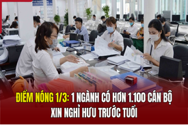 Điểm nóng 1/3: Một ngành có hơn 1.100 cán bộ xin nghỉ hưu trước tuổi