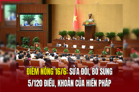 Điểm nóng 16/6: Sửa đổi, bổ sung 5/120 điều, khoản của Hiến pháp