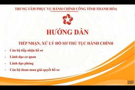 Hướng dẫn tiếp nhận, giải quyết hồ sơ chứng thực, hồ sơ thủ tục hành chính