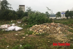 Xử phạt nghiêm đối với hành vi đổ phế thải xây dựng tại khu đô thị