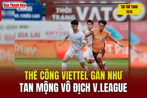 Tin thể thao 12/5: Thể Công Viettel gần như tan mộng vô địch V.League