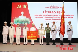 Trao tặng danh hiệu Anh hùng Lực lượng vũ trang Nhân dân cho Phòng Cảnh sát điều tra tội phạm về ma túy, Công an tỉnh Thanh Hóa