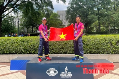 Cán bộ, chiến sĩ cảnh sát PCCC link m88 Hóa dành 2 HCB tại Đại hội thể thao cảnh sát và cứu hỏa thế giới
