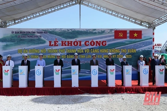 Thanh Hóa khởi công, khánh thành nhiều công trình lớn chào mừng Đại hội Đảng bộ tỉnh lần thứ XIX