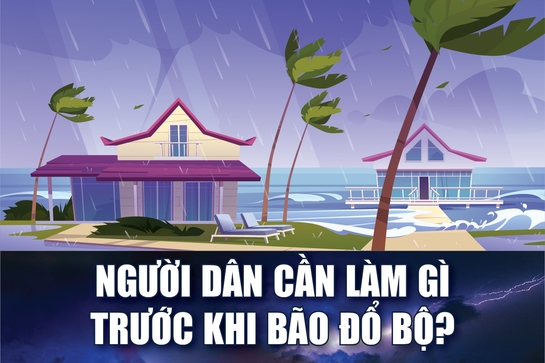 [Infographic] - Người dân cần làm gì trước khi bão đổ bộ?