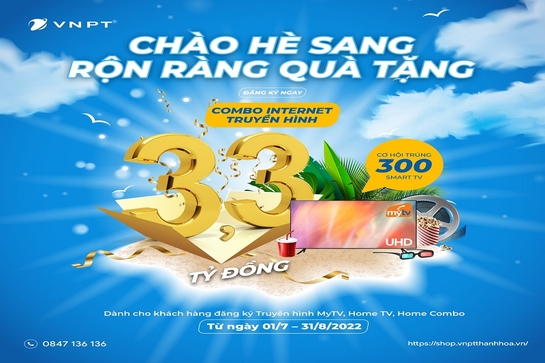 Cơ hội trúng Smart TV khi đăng ký truyền hình MyTV