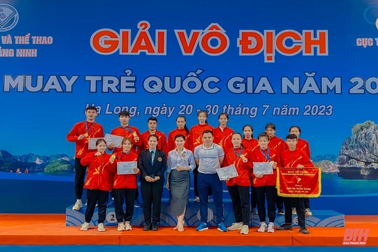 ĐT Muay Thanh Hóa giành ngôi thứ 3 toàn đoàn lứa tuổi 18-20 giải vô địch trẻ quốc gia 2023