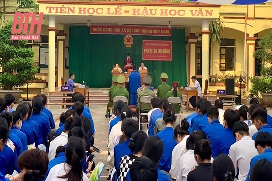 Đẩy mạnh giáo dục pháp luật thông qua xét xử lưu động