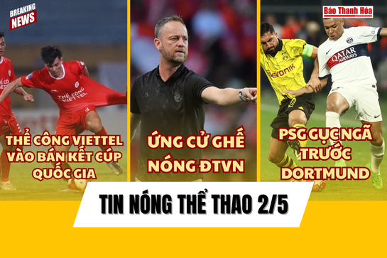 Tin thể thao 2/5: Lộ thêm ứng viên sáng giá cạnh tranh vị trí HLV tuyển Việt Nam; PSG gục ngã trước Dortmund