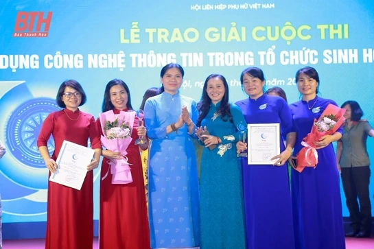 Hội LHPN m88 link mới nhất Hóa có 2 tác phẩm đoạt giải toàn quốc Cuộc thi “Ứng dụng công nghệ thông tin trong tổ chức sinh hoạt Hội”