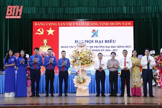 Đại hội đại biểu Đoàn TNCS Hồ Chí Minh Trường Đại học Hồng Đức lần thứ XI, nhiệm kỳ 2024-2027