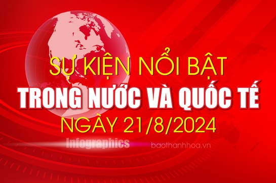 Sự kiện nổi bật trong nước, quốc tế ngày 21/8