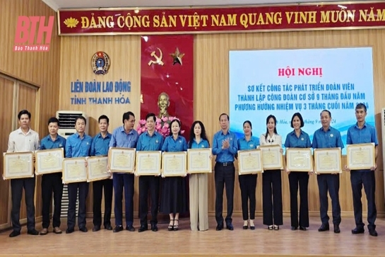 Thành lập mới 93 công đoàn cơ sở, nghiệp đoàn cơ sở, phát triển 19.519 đoàn viên