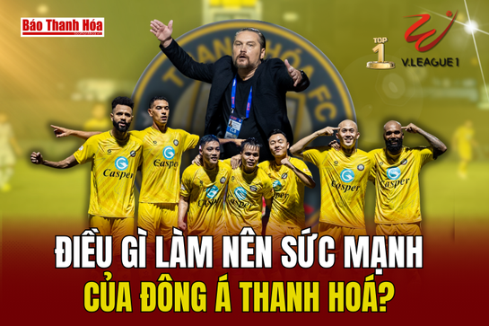 Độc chiếm ngôi đầu V.league 1, điều  gì làm nên sức mạnh của Đông Á Thanh Hoá?