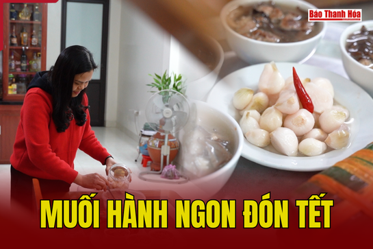 Muối hành ngon đón Tết