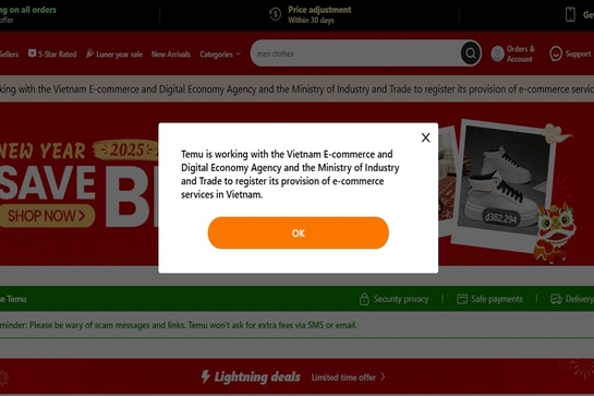 Dừng hoạt động, Temu buộc phải hoàn tiền cho khách hàng Việt Nam