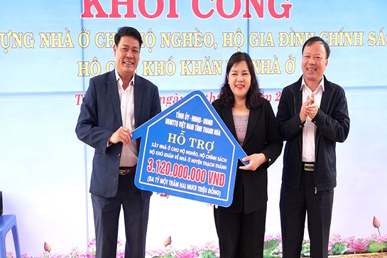 Thạch Thành khởi công xây dựng thêm 2 nhà ở cho hộ nghèo