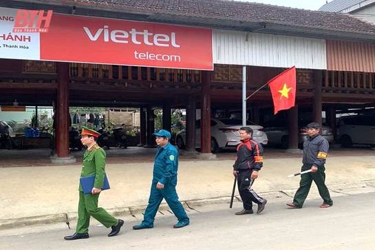 Công an xã Cẩm Lương bám sát cơ sở giữ vững an ninh trật tự