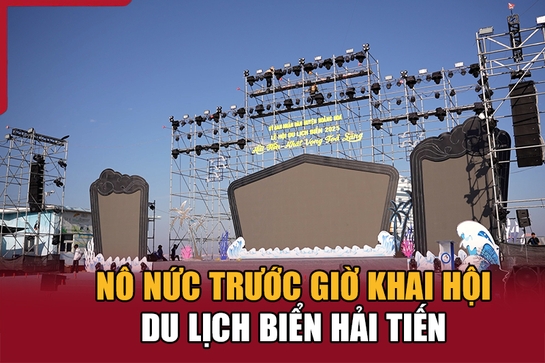 Nô nức trước giờ khai hội du lịch biển Hải Tiến