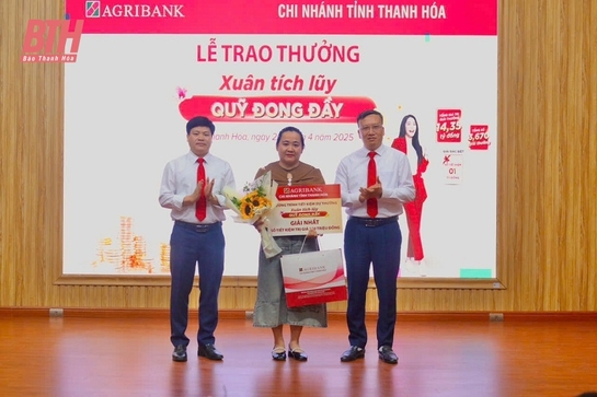 Agribank m88 the thao trao thưởng chương trình “Xuân tích lũy - Quỹ đong đầy”