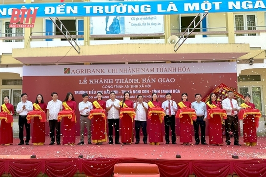 Khánh thành công trình trường tiểu học tại thị xã Nghi Sơn