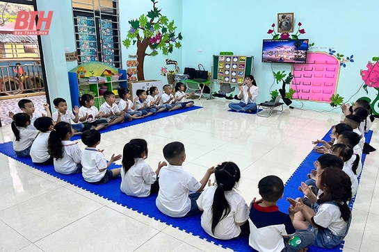 Trường Mầm non thị trấn Thọ Xuân nỗ lực xây dựng trường chuẩn quốc gia