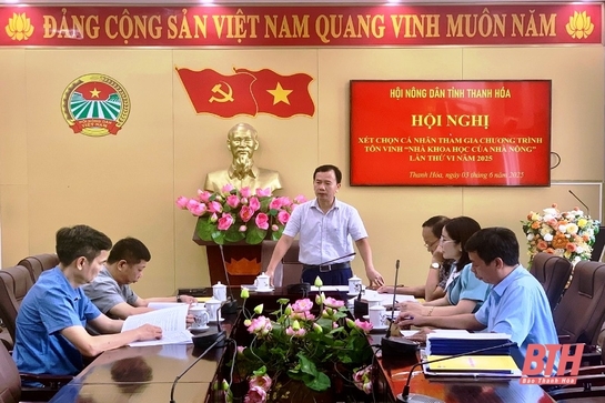 Hội nghị xét chọn cá nhân tham gia Chương trình tôn cá cược bóng đá m88 “Nhà Khoa học của Nhà nông” lần thứ VI năm 2025