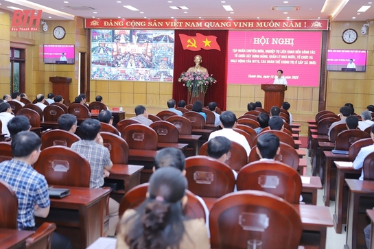 Thanh Hóa triển khai các chuyên đề tập huấn về m88 trang chủ dựng Đảng, quản lý nhà nước, hoạt động của MTTQ cấp xã trong tháng 6/2025