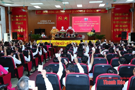 Đại hội Đại biểu Đảng bộ Công ty CP Cấp nước Thanh Hóa 