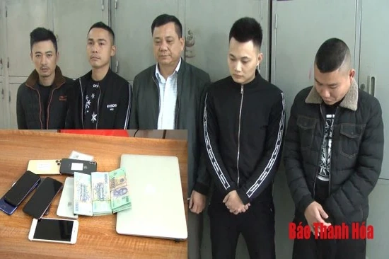 Triệt xoá  đường dây tổ chức  đánh bạc  với số tiền giao dịch gần 2 tỷ đồng/ngày