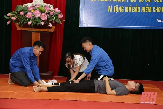 Nâng cao nhận thức, kỹ năng sơ cấp cứu cho đoàn viên, học sinh, sinh viên
