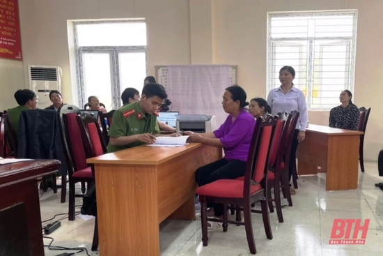 Công an huyện Hậu Lộc: Thu nhận hơn 43.000 hồ sơ cấp căn cước công dân