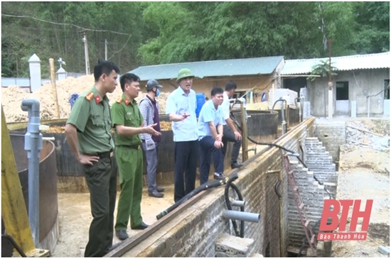 Huyện Quan Hóa rà soát các cơ sở chế biến lâm sản, ngâm ủ bột giấy