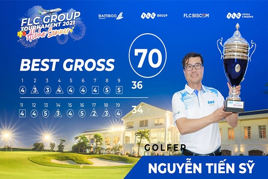 Golfer Nguyễn Tiến Sỹ vô địch FLC Group Tournament 2021