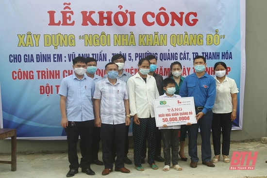 Khởi công xây dựng “Ngôi nhà khăn quàng đỏ” cho học sinh có hoàn cảnh khó khăn