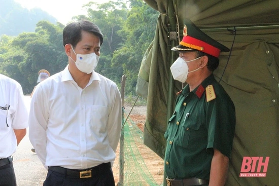 Trưởng Ban Tuyên giáo Tỉnh ủy Đào m88 cá cược thể thao trực tuyến kiểm tra công tác phòng, chống dịch COVID-19 tại huyện Lang Chánh