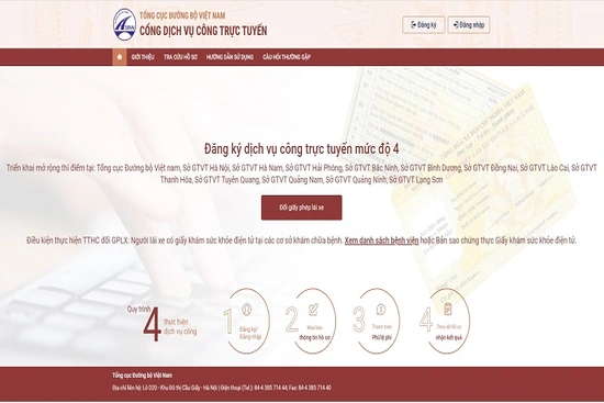 Thanh Hóa thí điểm đổi Giấy phép lái xe trực tuyến