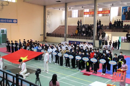 Hơn 200 vận động viên tranh tài tại Giải võ thuật cổ truyền Đại hội TDTT tỉnh Thanh Hóa lần thứ IX