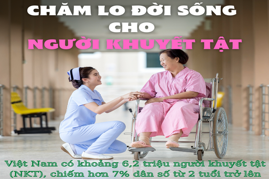 [Infographics] - Chăm lo đời sống cho người khuyết tật