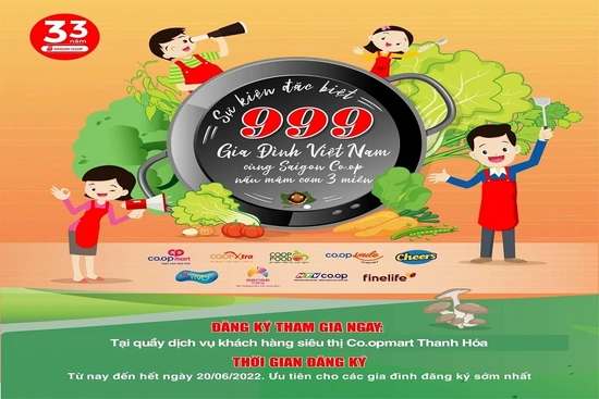 Đến ngay Co.opmart Thanh Hóa tham gia kỷ lục nấu ăn và nhận quà khủng