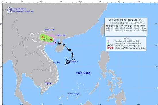 Bão số 2 đổ bộ đất liền, suy yếu thành áp thấp nhiệt đới