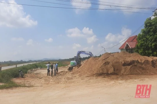 Nông Cống thành lập đoàn kiểm tra các bãi tập kết vật liệu trên tuyến Nghi Sơn - Sao Vàng