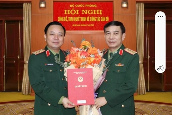 Thăng quân hàm trung tướng cho Phó Giám đốc Học viện Quốc phòng Nguyễn Anh Tuấn