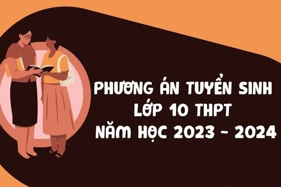 Phương án tuyển sinh vào lớp 10 THPT năm học 2023-2024