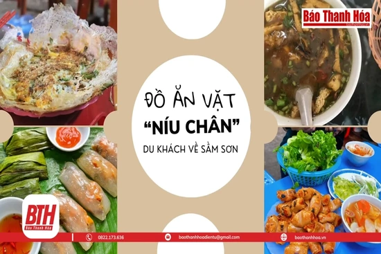 Đồ ăn vặt “níu chân” du khách về Sầm Sơn